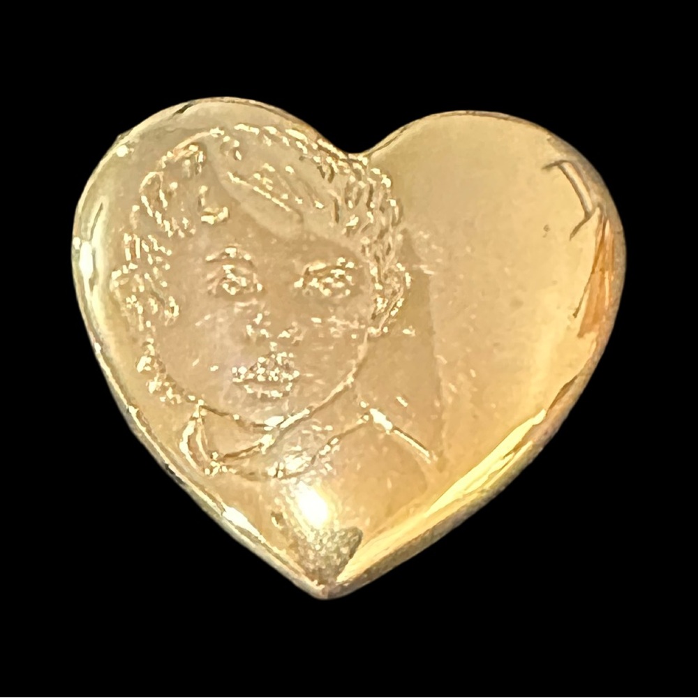 Vintage Variety Club Pin Brooch Gold Tone Baby Face Etched